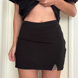 Princess Polly Black Mini Skort